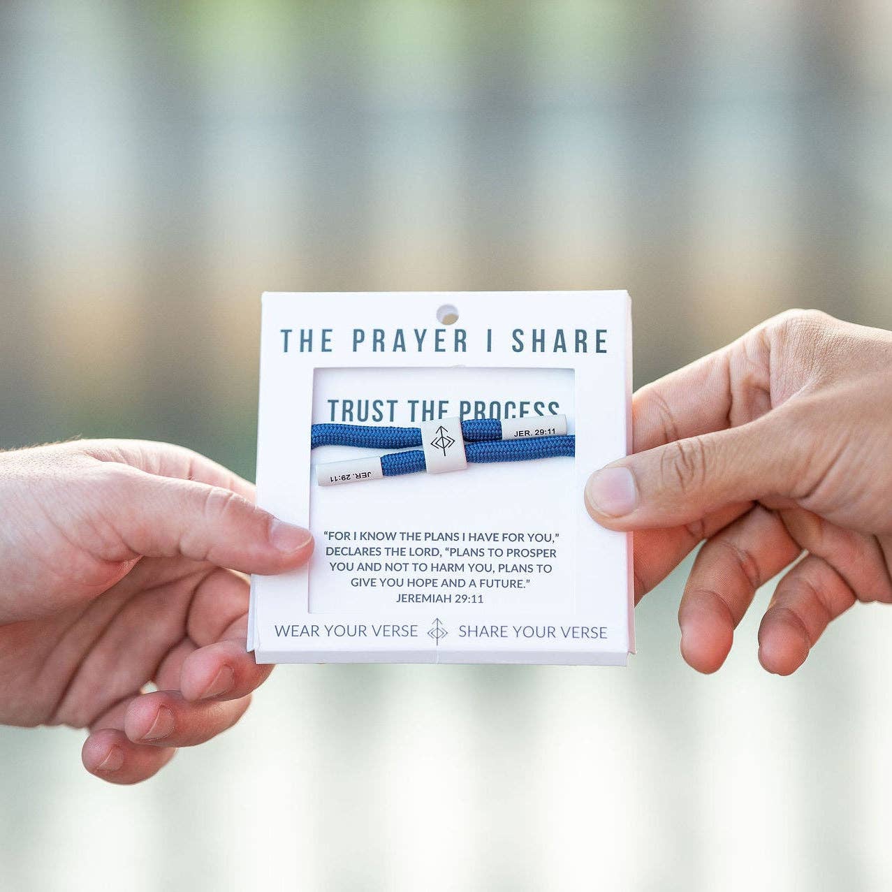 TRUST THE PROCESS, Bible Verse Bracelet, Christian Athletes