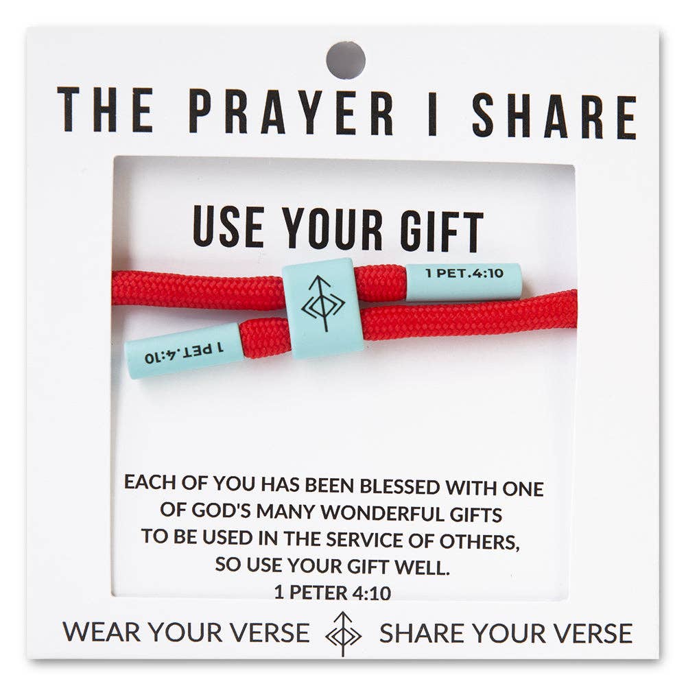 USE YOUR GIFT Christian Cord Bracelet | Christian Athletes