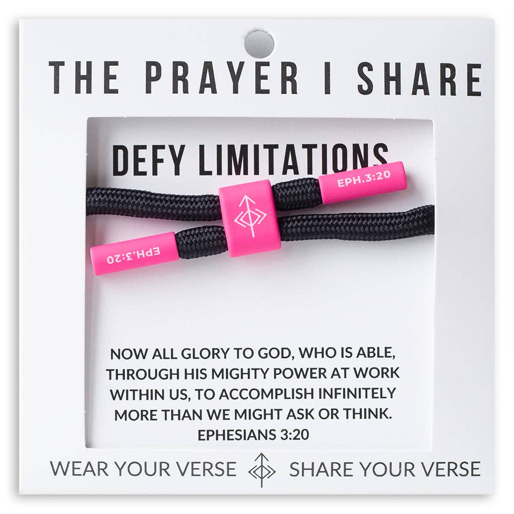 DEFY LIMITATIONS, Christian Cord Bracelet