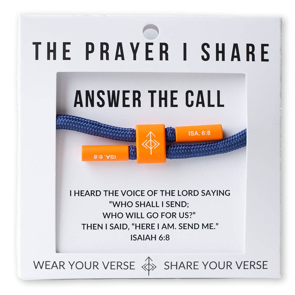 ANSWER THE CALL Christian Cord Bracelet