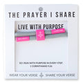 LIVE WITH PURPOSE Bracelet, Christian Cord Bracelet