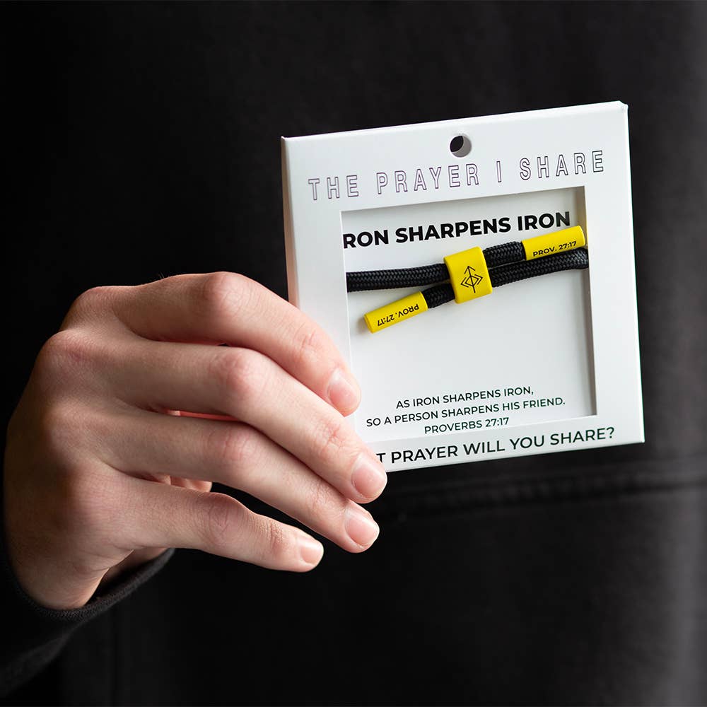 IRON SHARPENS IRON Bracelet, Christian Cord Bracelet