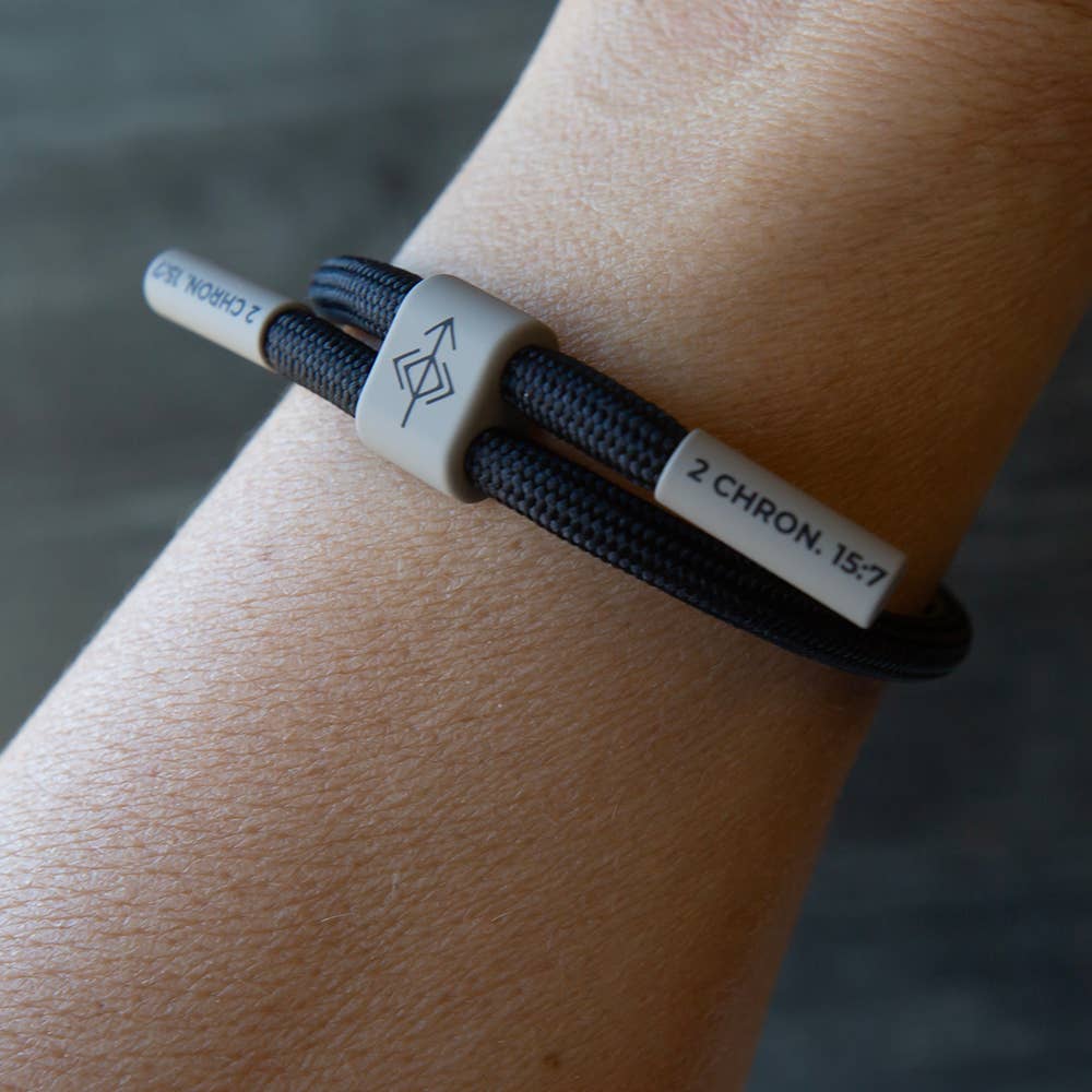 DON'T GIVE UP  Bracelet, Christian Cord Bracelet