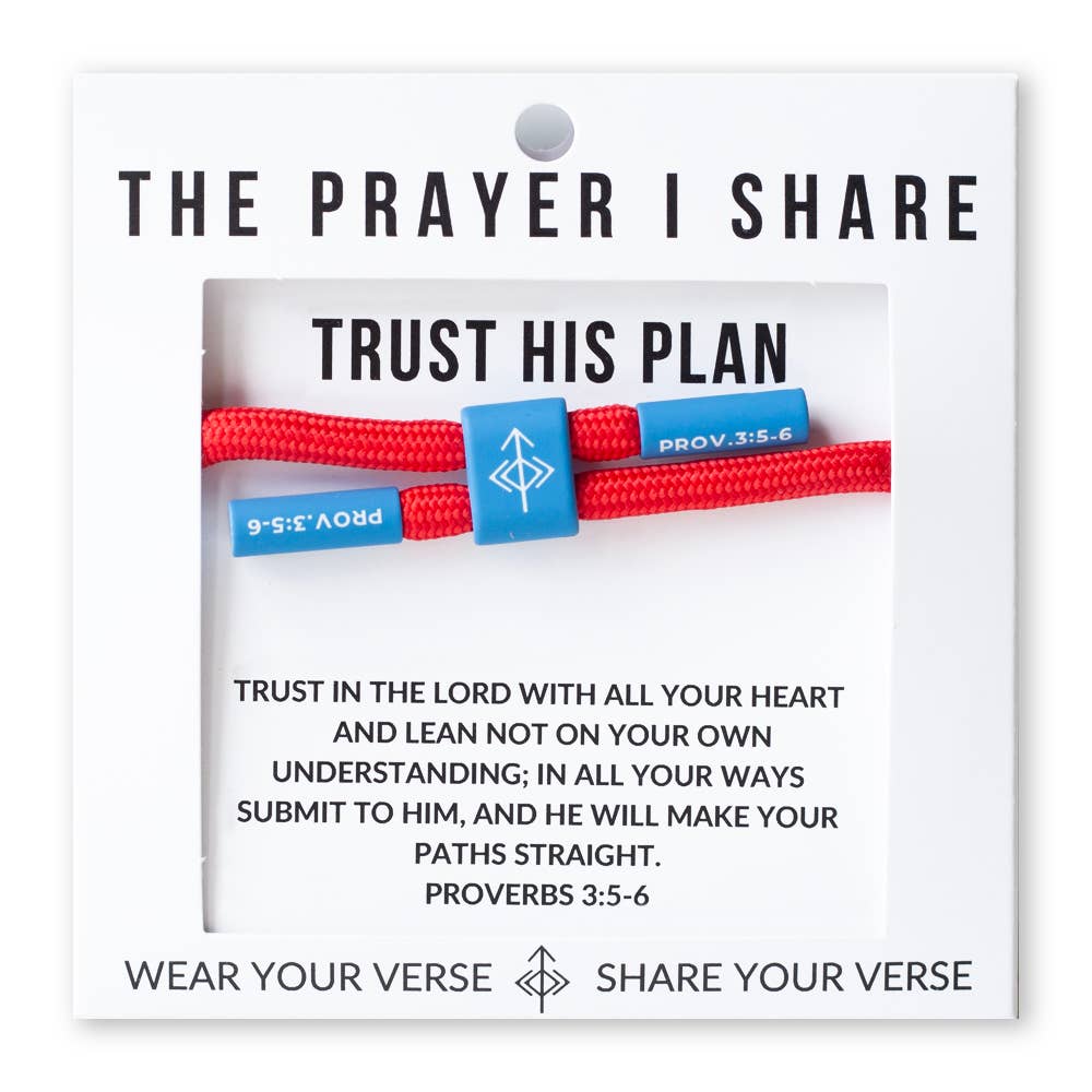 TRUST HIS PLAN Bible Verse Bracelet | Christian Athletes