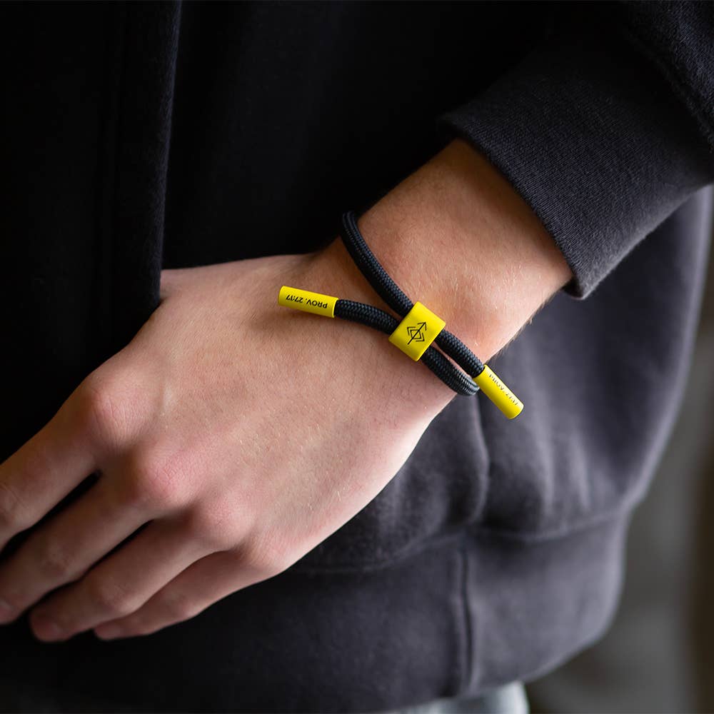 IRON SHARPENS IRON Bracelet, Christian Cord Bracelet